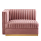 Sanguine Channel Tufted Performance Velvet Modular Sectional Sofa Loveseat By Modway - EEI-5824 | Loveseats | Modishstore - 6