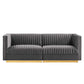 Sanguine Channel Tufted Performance Velvet Modular Sectional Sofa Loveseat By Modway - EEI-5824 | Sectional | Modishstore - 12