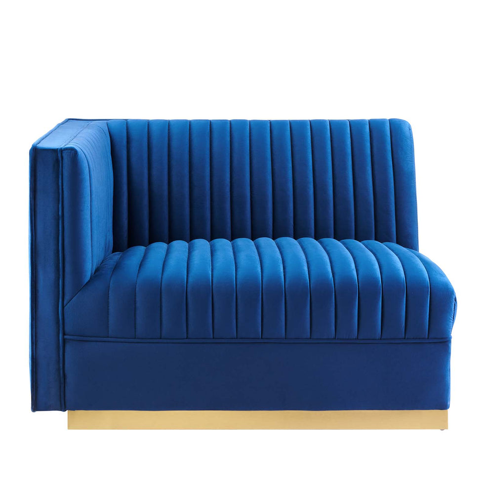 Sanguine Channel Tufted Performance Velvet Modular Sectional Sofa Loveseat By Modway - EEI-5824 | Sectional | Modishstore - 25