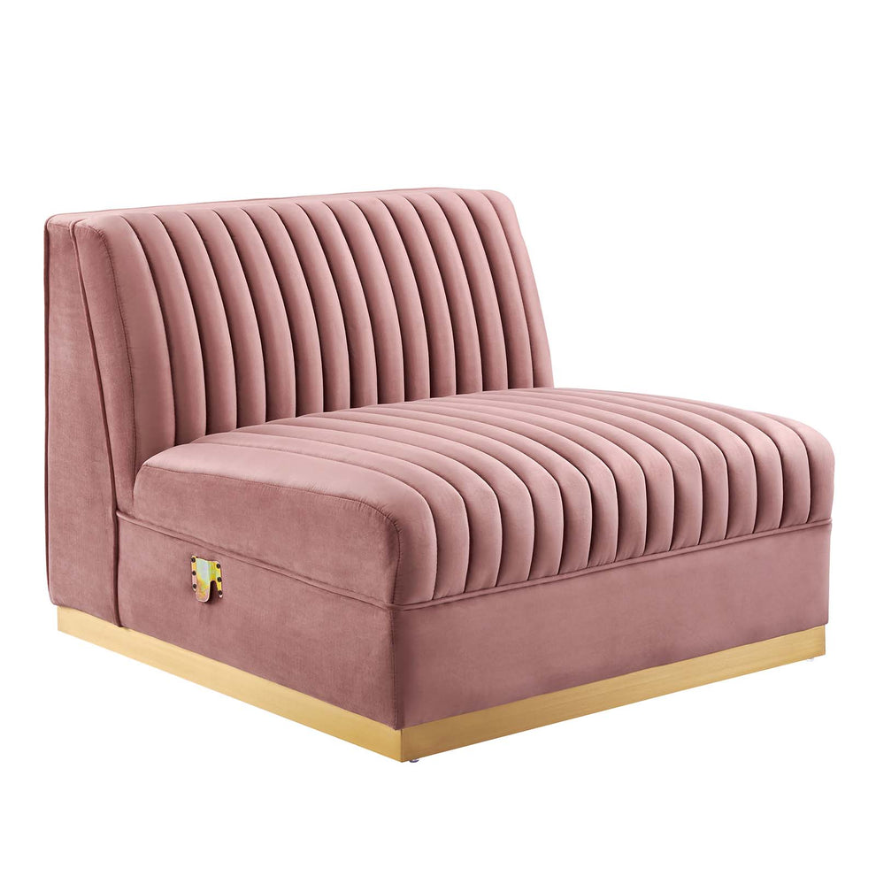 Sanguine Channel Tufted Performance Velvet 3-Seat Modular Sectional Sofa By Modway - EEI-5825 | Sectional | Modishstore - 9