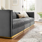 Sanguine Channel Tufted Performance Velvet 3-Seat Modular Sectional Sofa By Modway - EEI-5825 | Sectional | Modishstore - 13