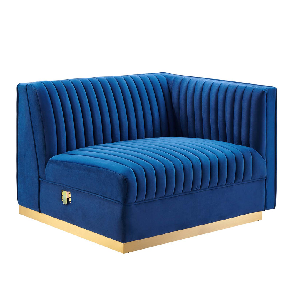 Sanguine Channel Tufted Performance Velvet 4-Piece Modular Sectional Sofa By Modway - EEI-5826 | Sectional | Modishstore - 38