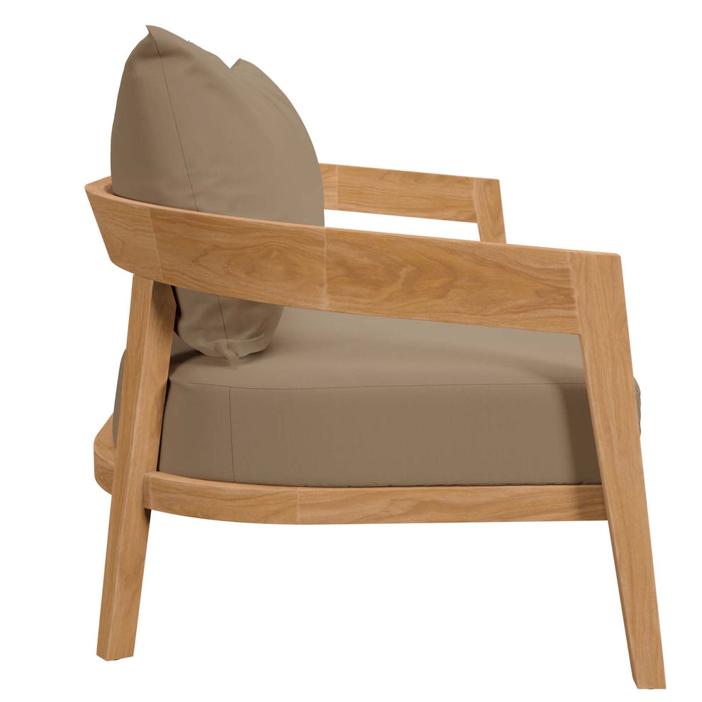 Brisbane 3-Piece Teak Wood Outdoor Patio Outdoor Patio Set By Modway - EEI-5834 | Outdoor Sofas, Loveseats & Sectionals | Modishstore - 17