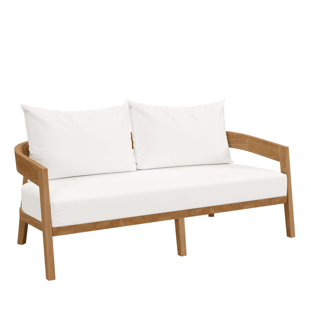 Brisbane 3-Piece Teak Wood Outdoor Patio Outdoor Patio Set By Modway - EEI-5834 | Outdoor Sofas, Loveseats & Sectionals | Modishstore - 38