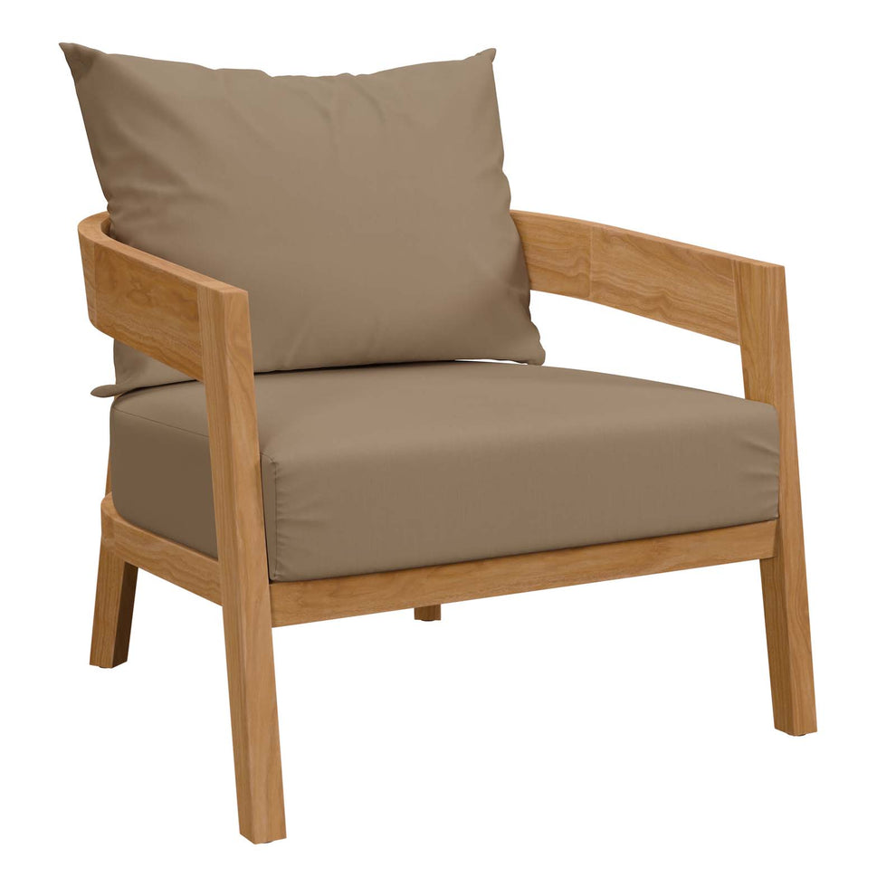 Brisbane 3-Piece Teak Wood Outdoor Patio Outdoor Patio Set By Modway - EEI-5835 | Outdoor Sofas, Loveseats & Sectionals | Modishstore - 16