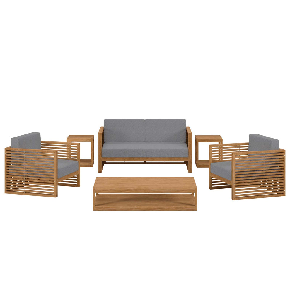 Carlsbad 6-Piece Teak Wood Outdoor Patio Outdoor Patio Set By Modway - EEI-5836 | Outdoor Sofas, Loveseats & Sectionals | Modishstore - 2