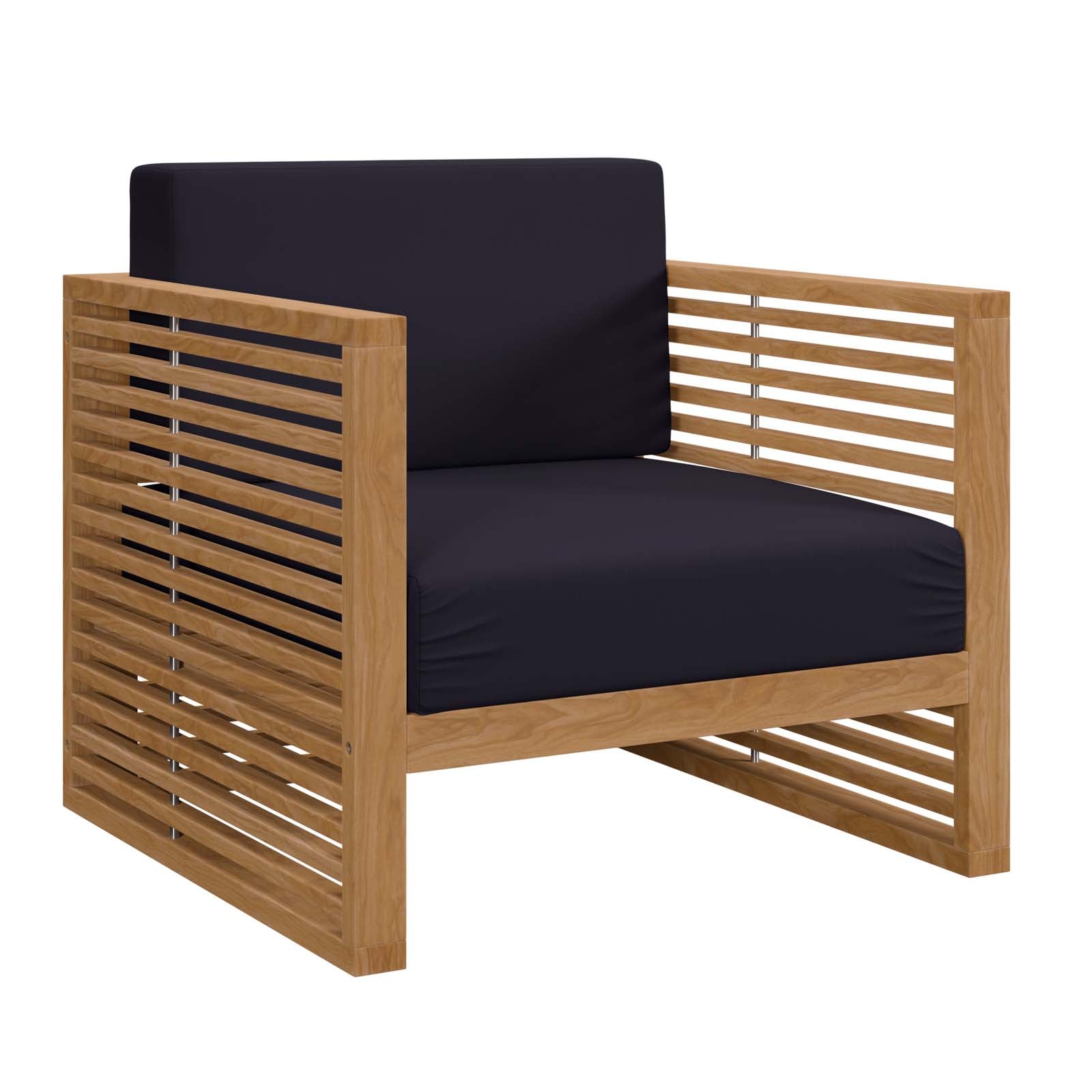 Carlsbad 3-Piece Teak Wood Outdoor Patio Outdoor Patio Set By Modway - EEI-5837 | Outdoor Sofas, Loveseats & Sectionals | Modishstore - 22