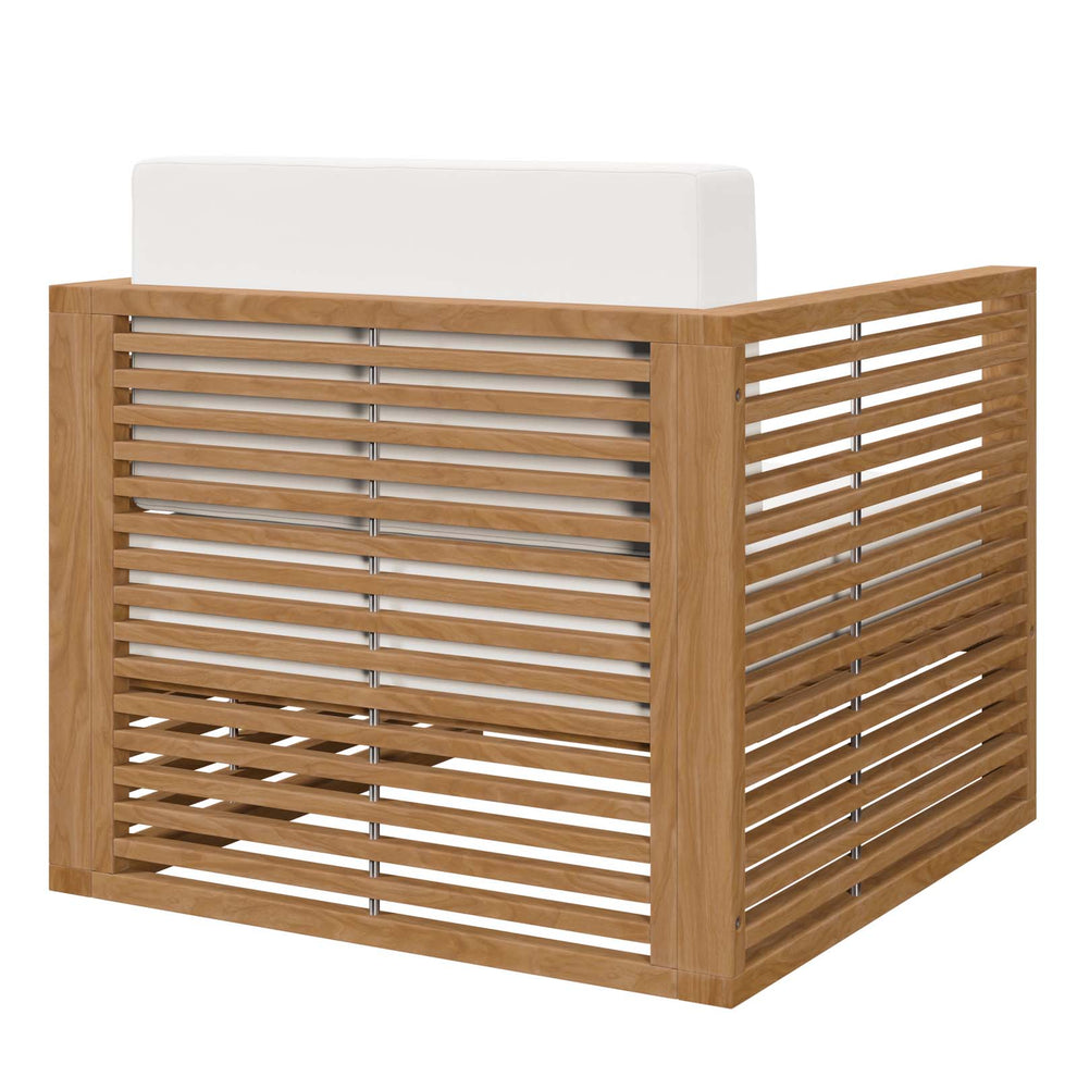 Carlsbad 3-Piece Teak Wood Outdoor Patio Outdoor Patio Set By Modway - EEI-5837 | Outdoor Sofas, Loveseats & Sectionals | Modishstore - 36