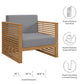 Carlsbad 3-Piece Teak Wood Outdoor Patio Outdoor Patio Set By Modway - EEI-5838 | Outdoor Sofas, Loveseats & Sectionals | Modishstore - 4