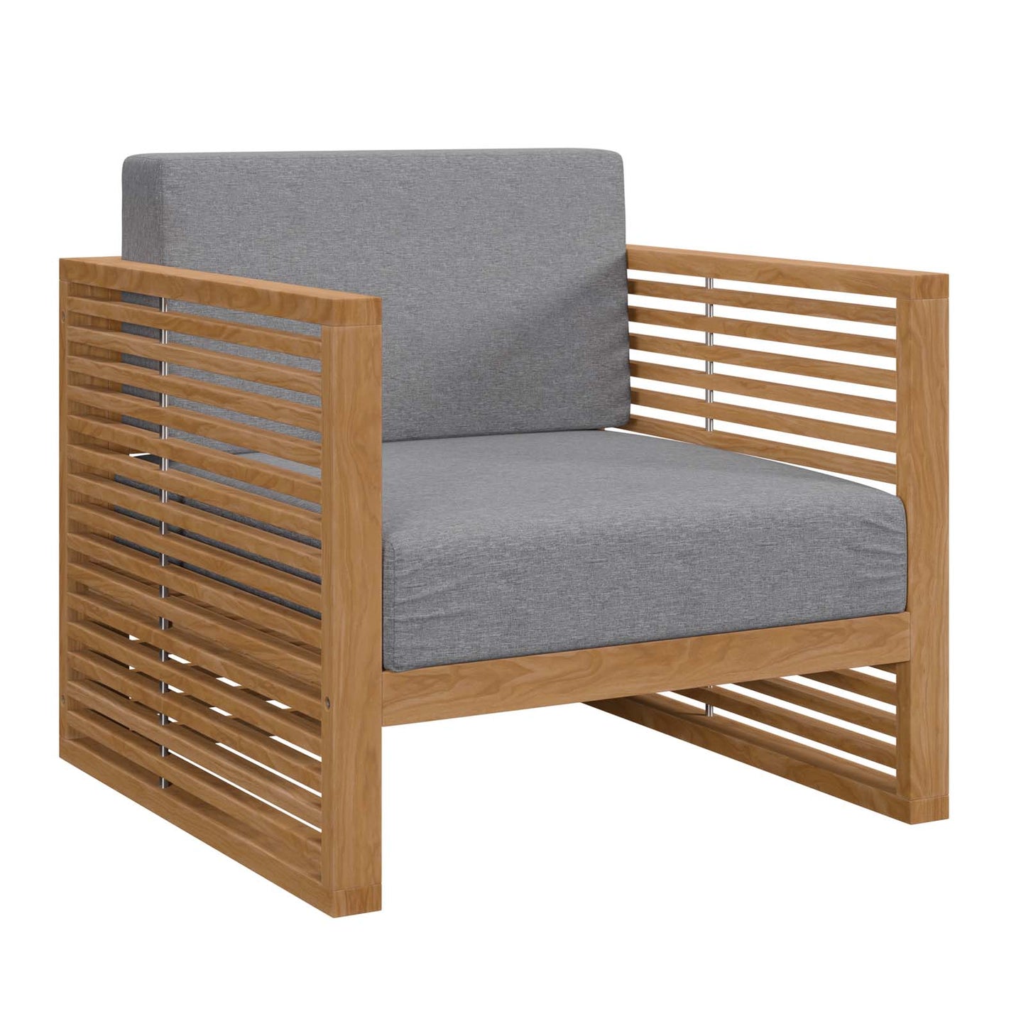 Carlsbad 3-Piece Teak Wood Outdoor Patio Outdoor Patio Set By Modway - EEI-5838 | Outdoor Sofas, Loveseats & Sectionals | Modishstore - 5