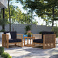 Carlsbad 3-Piece Teak Wood Outdoor Patio Outdoor Patio Set By Modway - EEI-5838 | Outdoor Sofas, Loveseats & Sectionals | Modishstore - 15