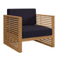 Carlsbad 3-Piece Teak Wood Outdoor Patio Outdoor Patio Set By Modway - EEI-5838 | Outdoor Sofas, Loveseats & Sectionals | Modishstore - 16