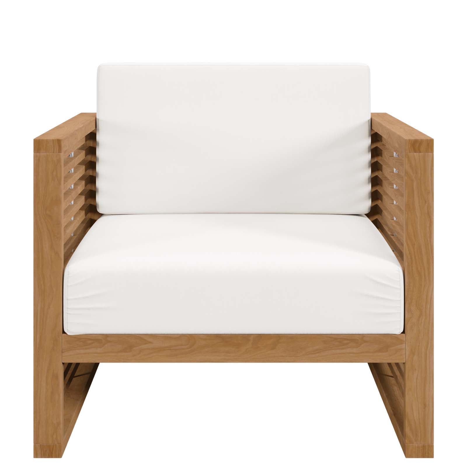 Carlsbad 3-Piece Teak Wood Outdoor Patio Outdoor Patio Set By Modway - EEI-5838 | Outdoor Sofas, Loveseats & Sectionals | Modishstore - 30