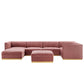 Sanguine Channel Tufted Performance Velvet 7-Piece Right-Facing Modular Sectional Sofa By Modway - EEI-5839 | Sectional | Modishstore - 2