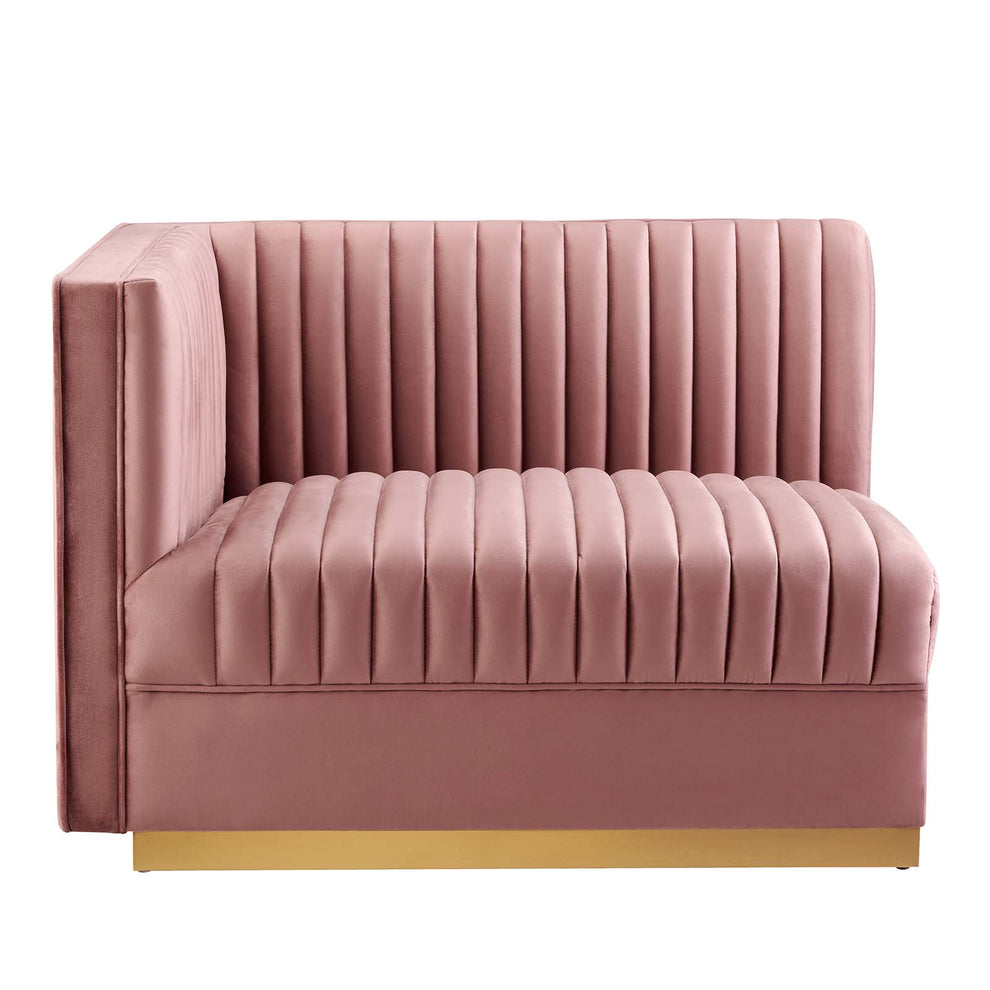 Sanguine Channel Tufted Performance Velvet 7-Piece Right-Facing Modular Sectional Sofa By Modway - EEI-5839 | Sectional | Modishstore - 14