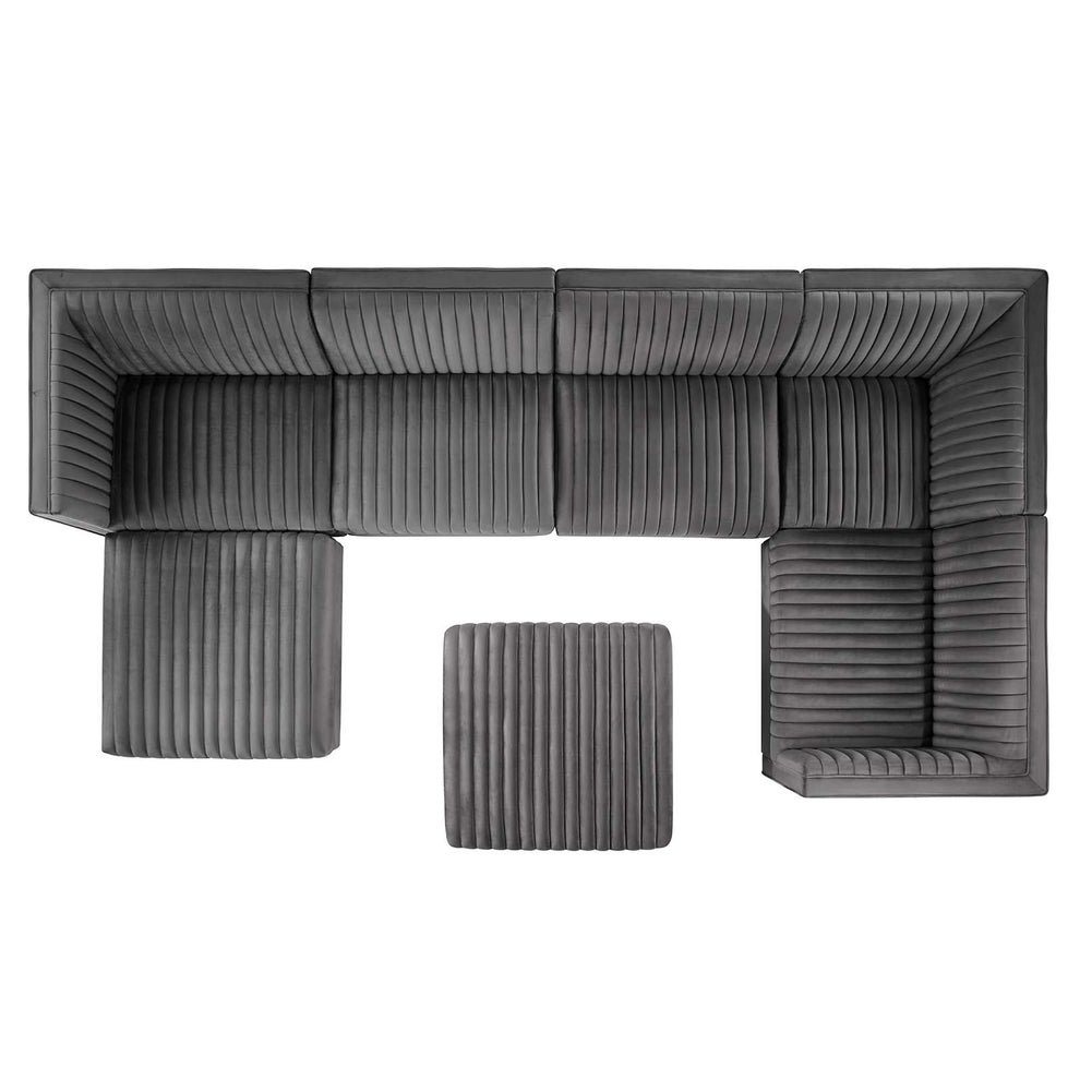 Sanguine Channel Tufted Performance Velvet 7-Piece Right-Facing Modular Sectional Sofa By Modway - EEI-5839 | Sectional | Modishstore - 25
