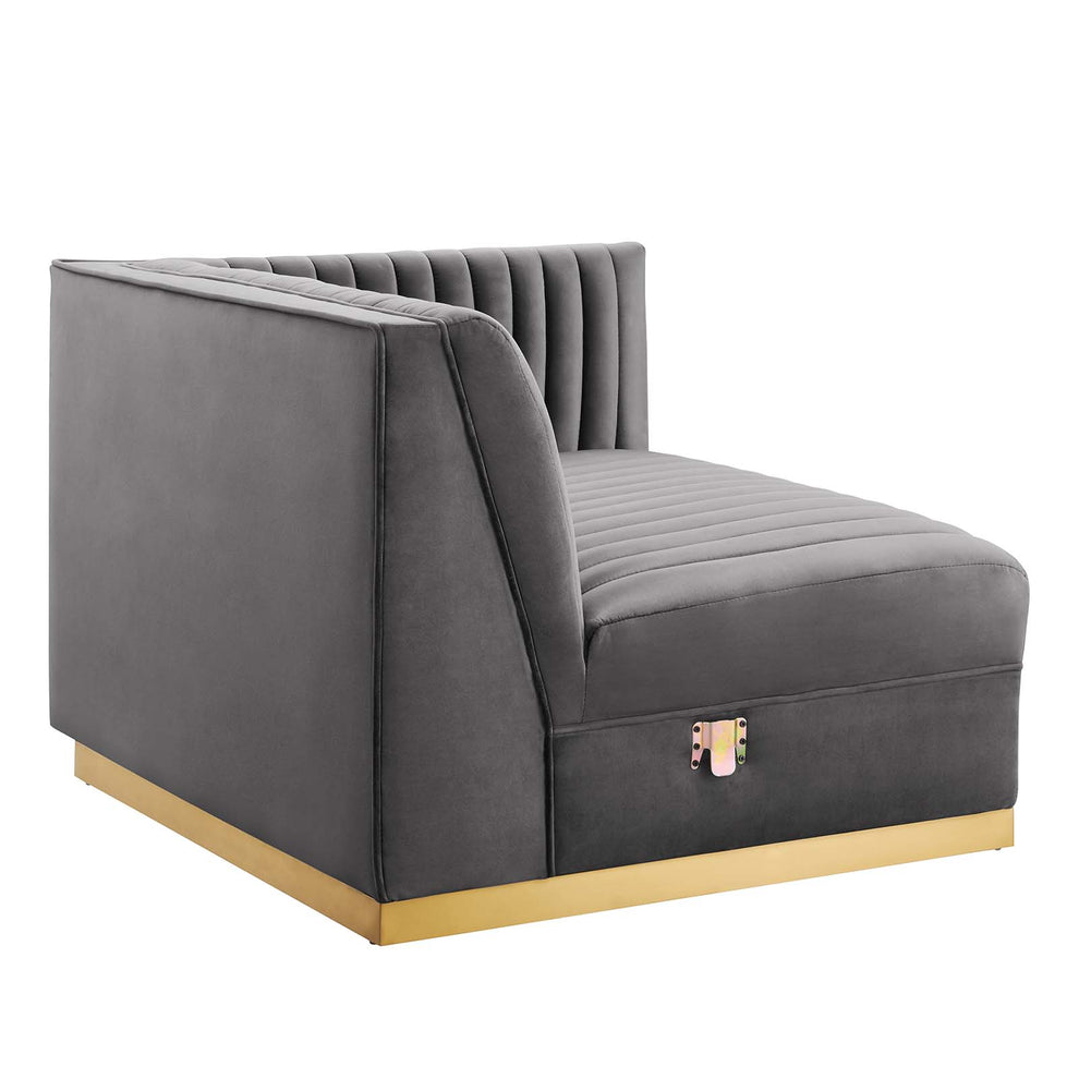 Sanguine Channel Tufted Performance Velvet 7-Piece Right-Facing Modular Sectional Sofa By Modway - EEI-5839 | Sectional | Modishstore - 30