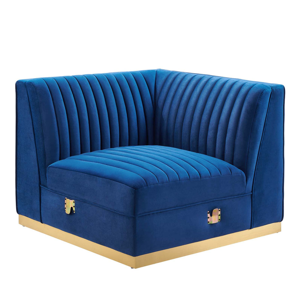 Sanguine Channel Tufted Performance Velvet 7-Piece Right-Facing Modular Sectional Sofa By Modway - EEI-5839 | Sectional | Modishstore - 32