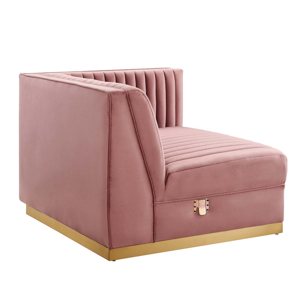 Sanguine Channel Tufted Performance Velvet 6-Piece Modular Sectional Sofa By Modway - EEI-5841 | Sectional | Modishstore - 10