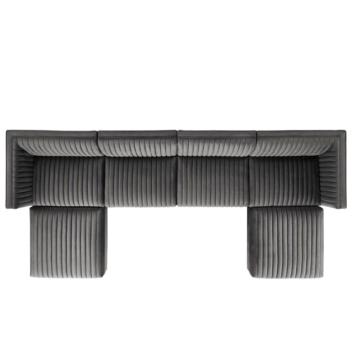 Sanguine Channel Tufted Performance Velvet 6-Piece Modular Sectional Sofa By Modway - EEI-5841 | Sectional | Modishstore - 21