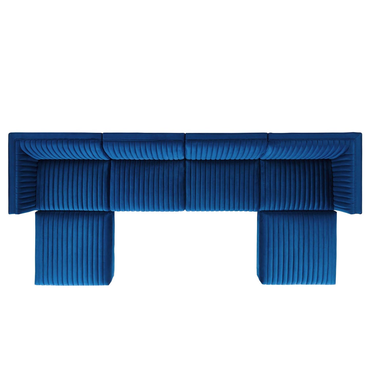 Sanguine Channel Tufted Performance Velvet 6-Piece Modular Sectional Sofa By Modway - EEI-5841 | Sectional | Modishstore - 34