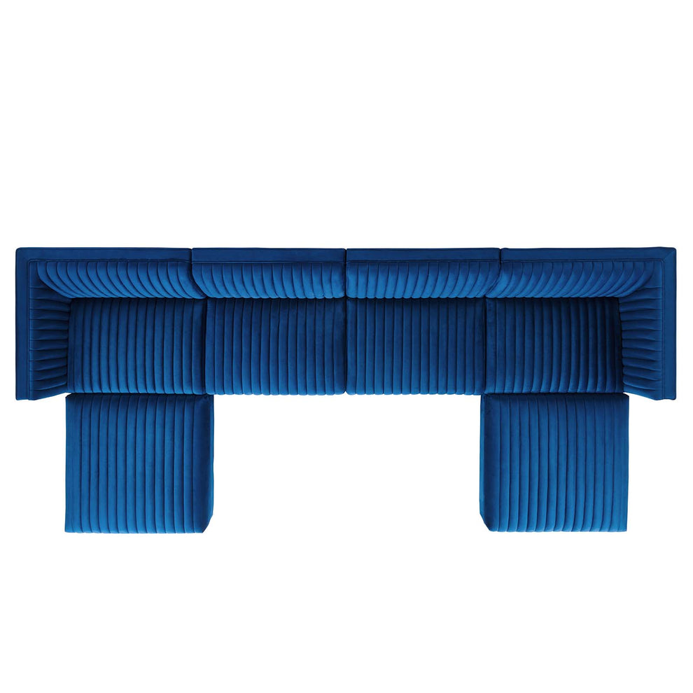 Sanguine Channel Tufted Performance Velvet 6-Piece Modular Sectional Sofa By Modway - EEI-5841 | Sectional | Modishstore - 34