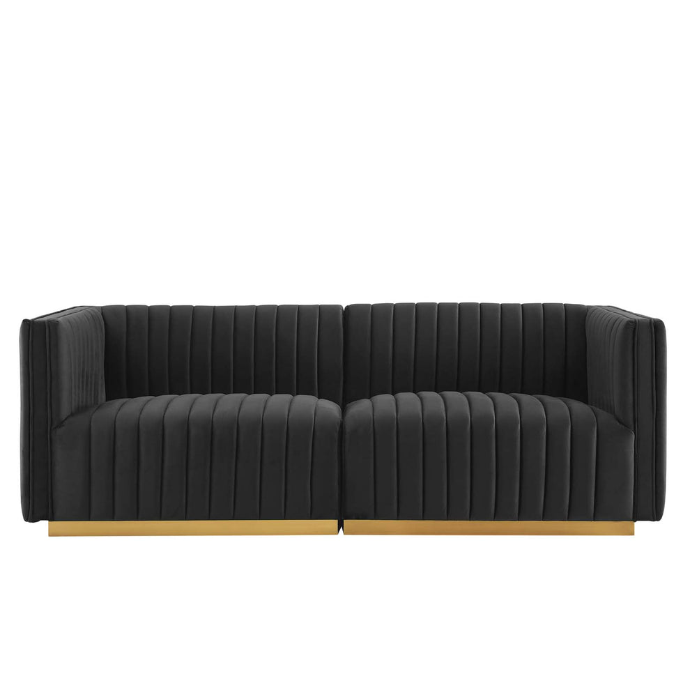 Conjure Channel Tufted Performance Velvet Loveseat By Modway - EEI-5842 | Loveseats | Modishstore - 4
