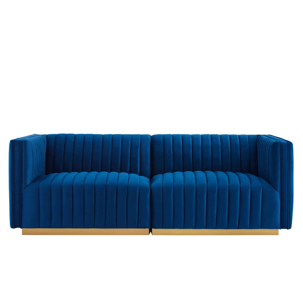 Conjure Channel Tufted Performance Velvet Loveseat By Modway - EEI-5842 | Loveseats | Modishstore - 34