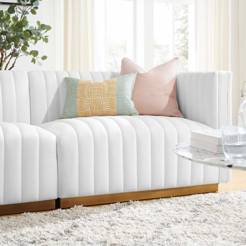 Conjure Channel Tufted Performance Velvet Loveseat By Modway - EEI-5842 | Loveseats | Modishstore - 42