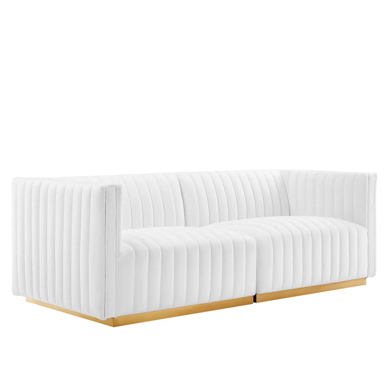 Conjure Channel Tufted Performance Velvet Loveseat By Modway - EEI-5842 | Loveseats | Modishstore - 41