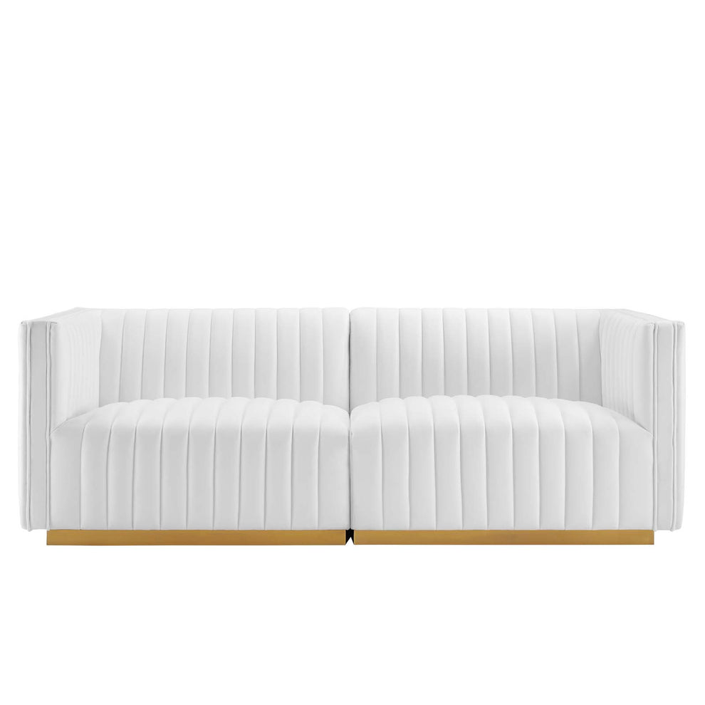 Conjure Channel Tufted Performance Velvet Loveseat By Modway - EEI-5842 | Loveseats | Modishstore - 44