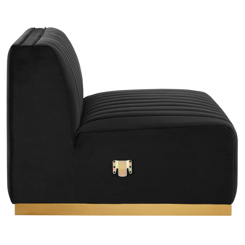 Conjure Channel Tufted Performance Velvet Sofa By Modway - EEI-5843 | Sofas | Modishstore - 12