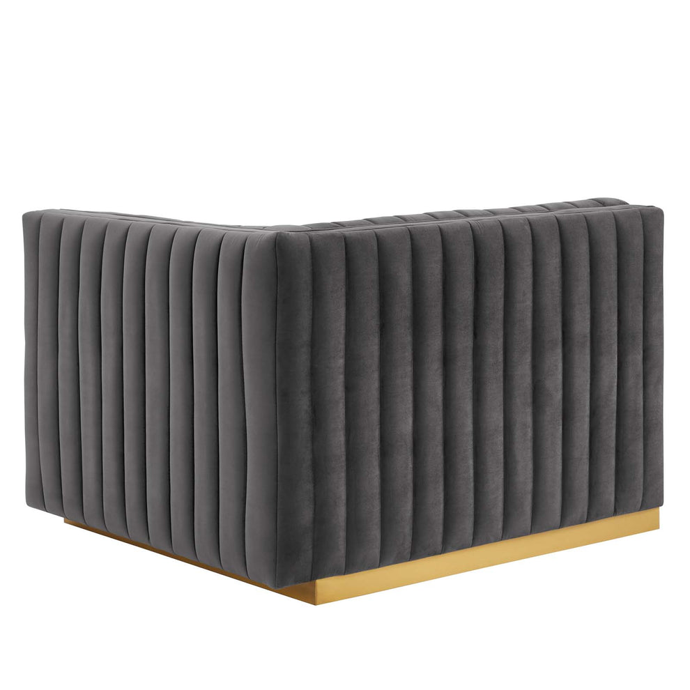 Conjure Channel Tufted Performance Velvet Sofa By Modway - EEI-5843 | Sofas | Modishstore - 28