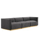 Conjure Channel Tufted Performance Velvet Sofa By Modway - EEI-5843 | Sofas | Modishstore - 27