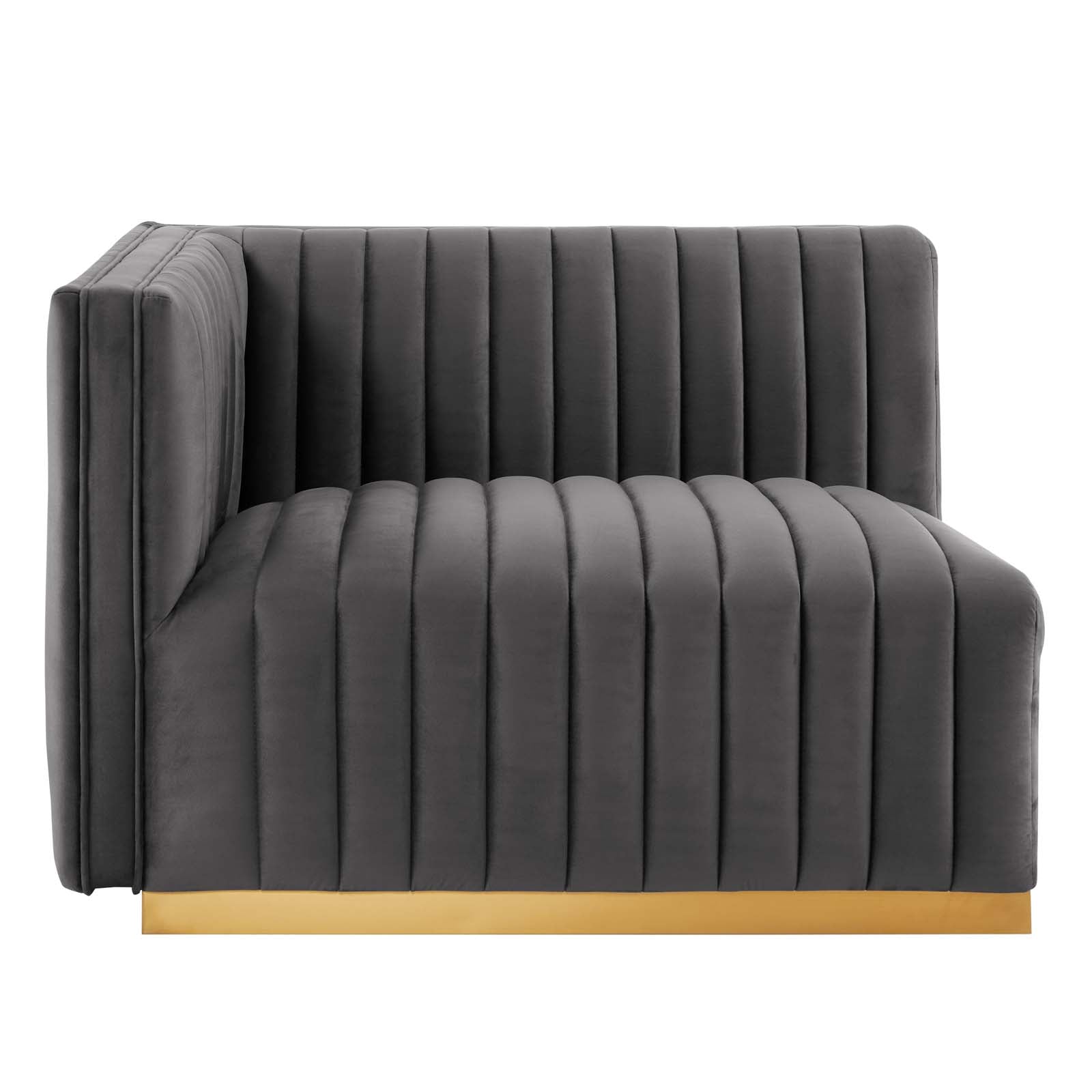 Conjure Channel Tufted Performance Velvet Sofa By Modway - EEI-5843 | Sofas | Modishstore - 35