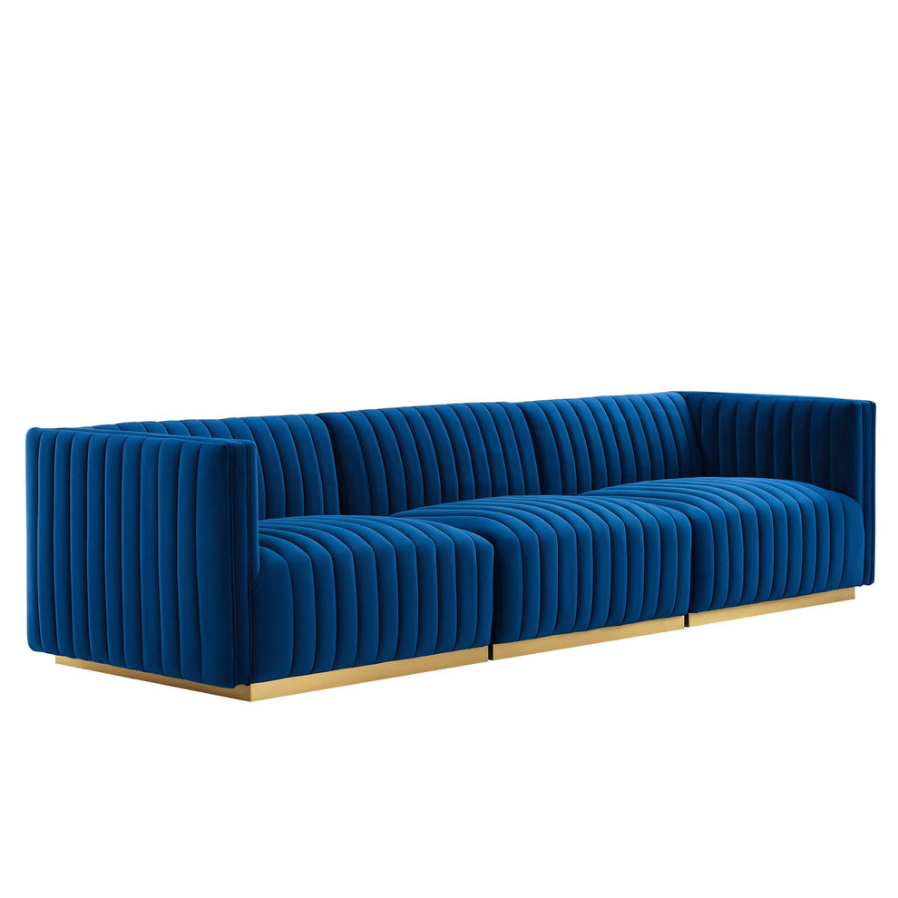 Conjure Channel Tufted Performance Velvet Sofa By Modway - EEI-5843 | Sofas | Modishstore - 40