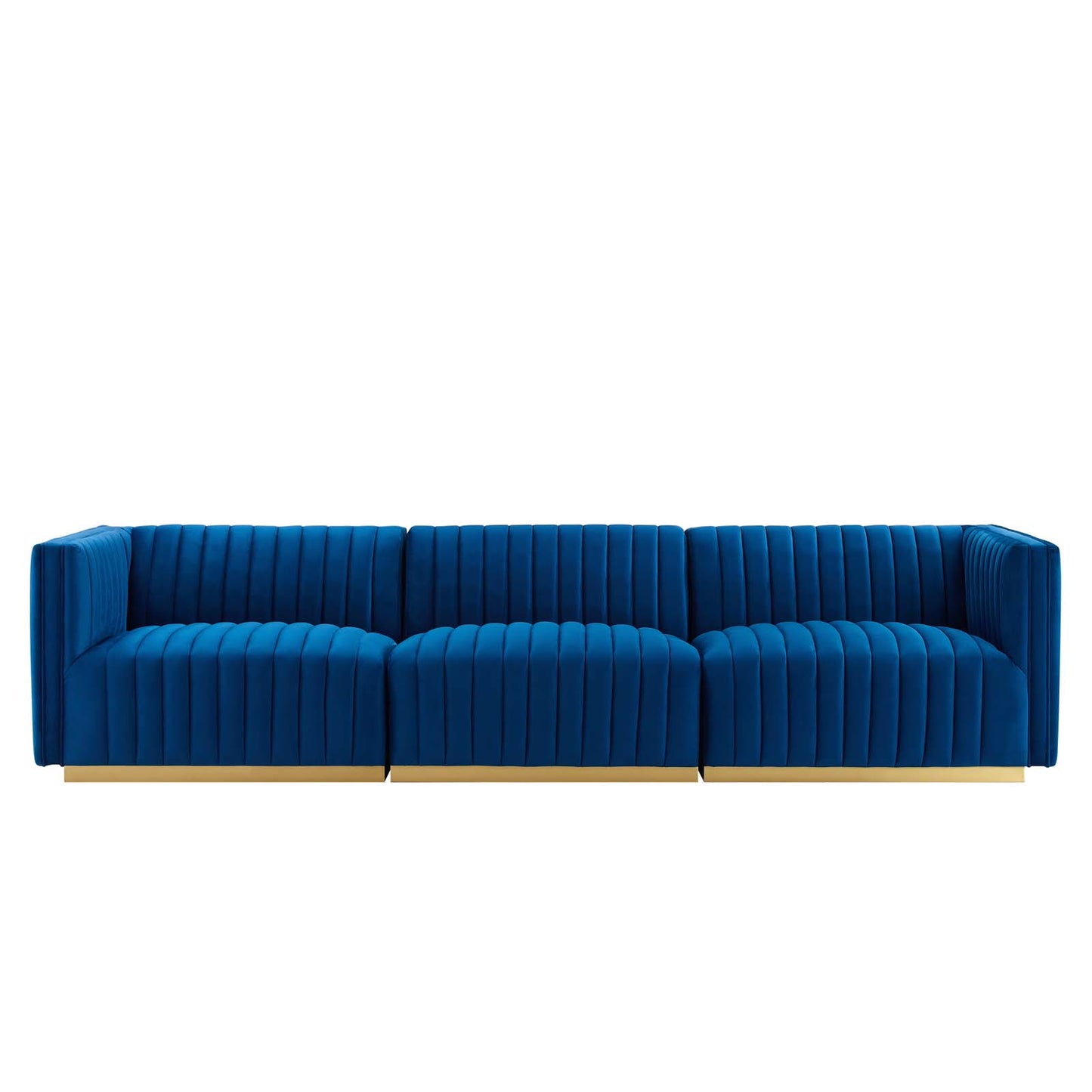 Conjure Channel Tufted Performance Velvet Sofa By Modway - EEI-5843 | Sofas | Modishstore - 46