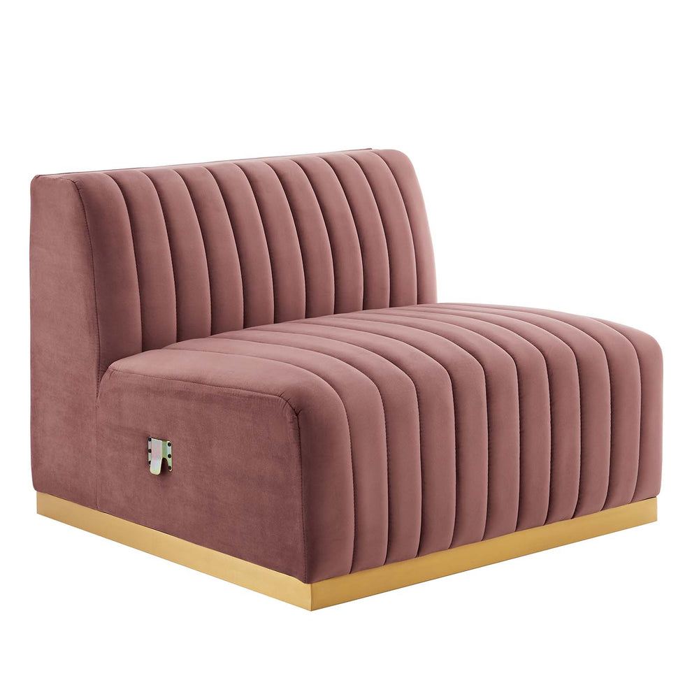 Conjure Channel Tufted Performance Velvet 4-Piece Sofa By Modway - EEI-5845 | Sofas | Modishstore - 24
