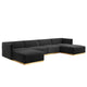 Conjure Channel Tufted Performance Velvet 6-Piece Sectional By Modway - EEI-5846 | Sectional | Modishstore - 2