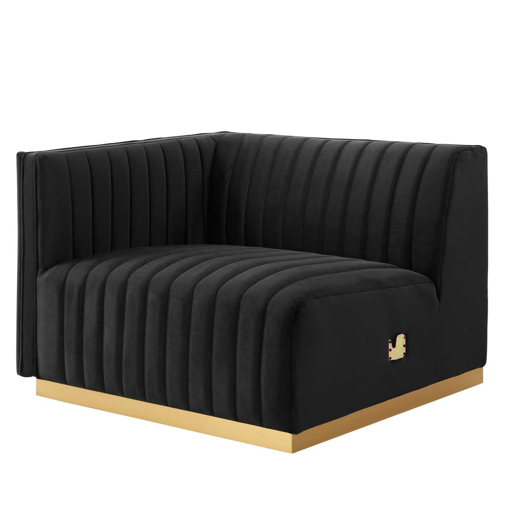 Conjure Channel Tufted Performance Velvet 6-Piece Sectional By Modway - EEI-5846 | Sectional | Modishstore - 11