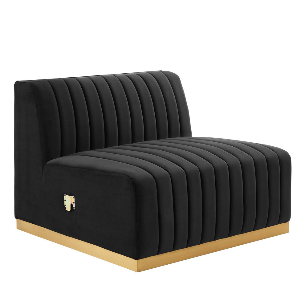 Conjure Channel Tufted Performance Velvet 6-Piece Sectional By Modway - EEI-5846 | Sectional | Modishstore - 14