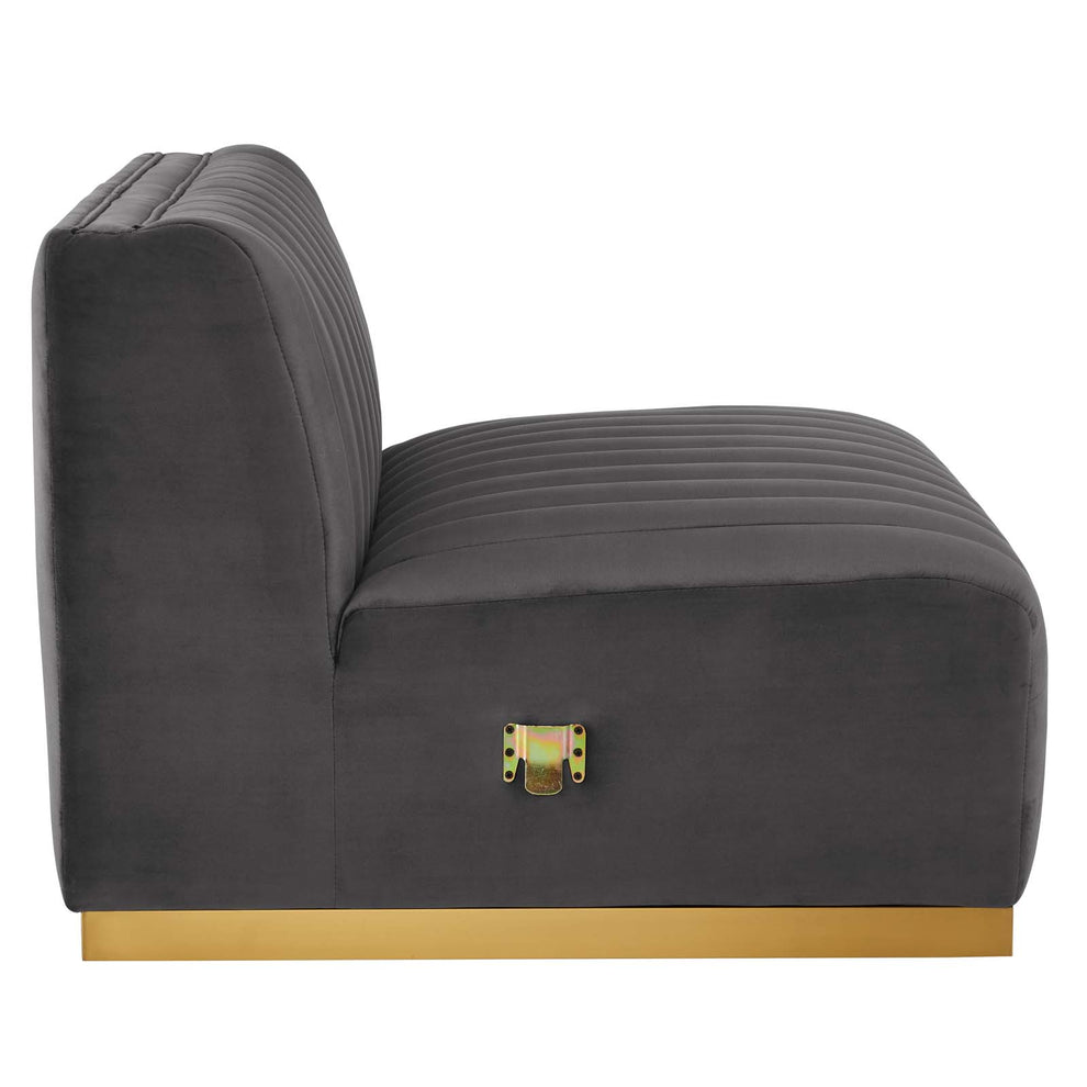 Conjure Channel Tufted Performance Velvet 6-Piece Sectional By Modway - EEI-5846 | Sectional | Modishstore - 47