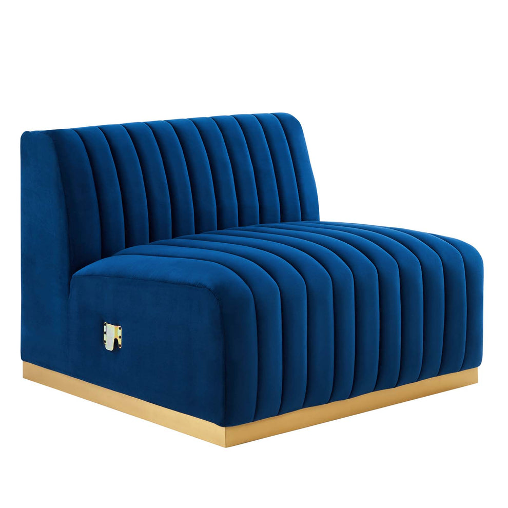 Conjure Channel Tufted Performance Velvet 6-Piece Sectional By Modway - EEI-5846 | Sectional | Modishstore - 62