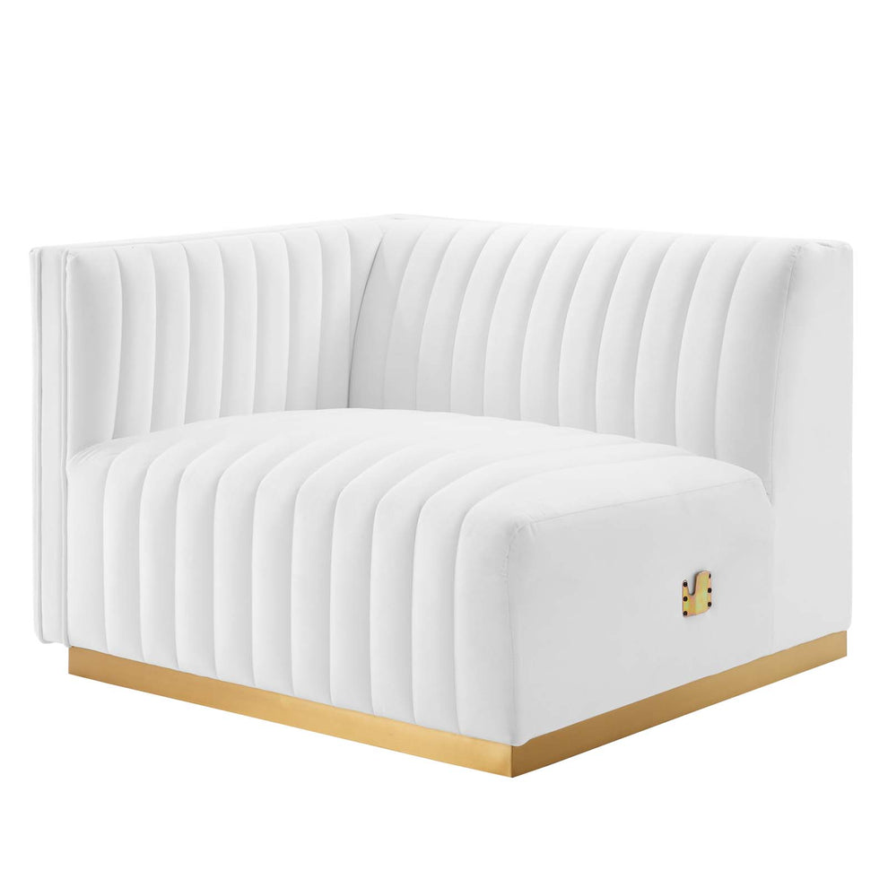 Conjure Channel Tufted Performance Velvet 6-Piece Sectional By Modway - EEI-5846 | Sectional | Modishstore - 75
