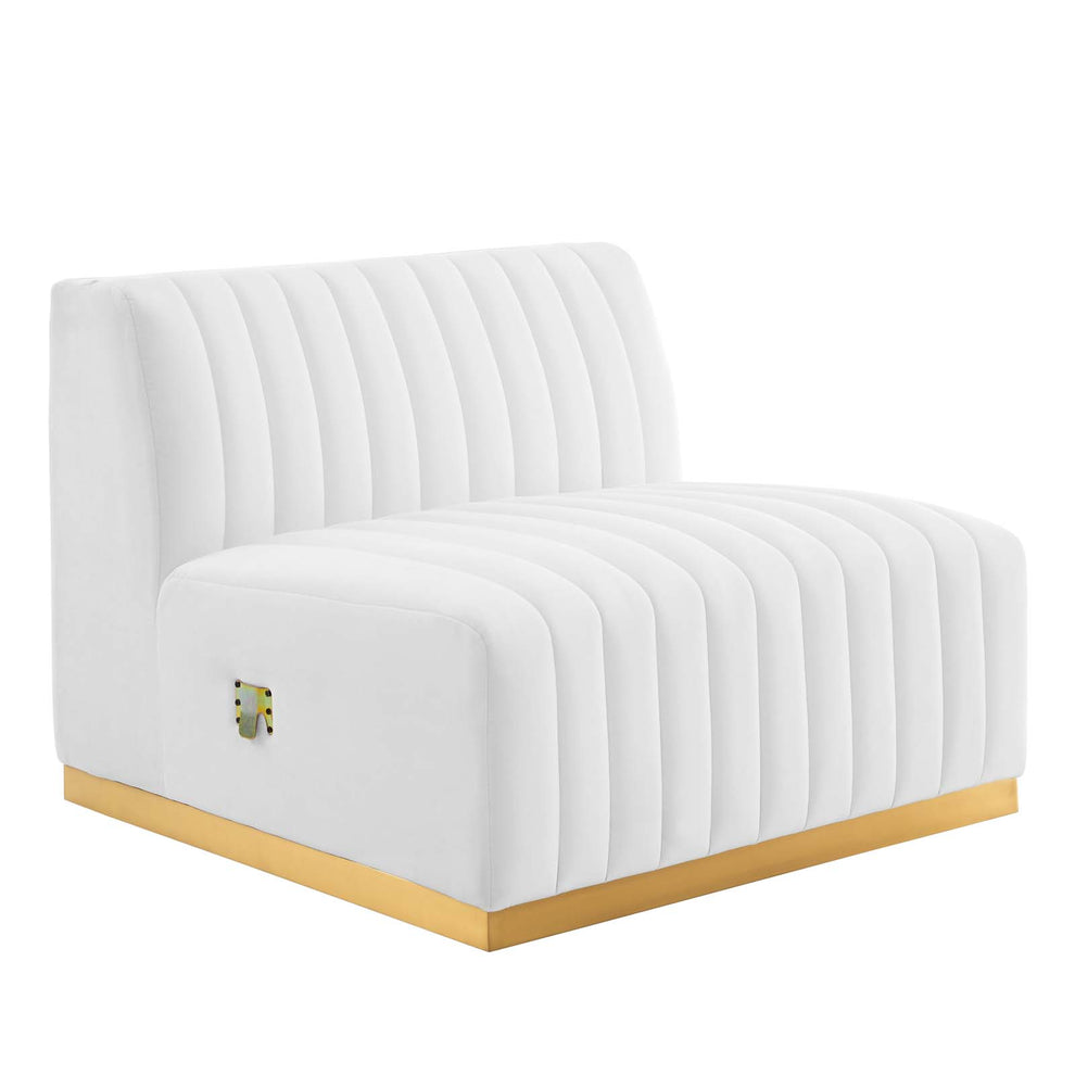 Conjure Channel Tufted Performance Velvet 6-Piece Sectional By Modway - EEI-5846 | Sectional | Modishstore - 78