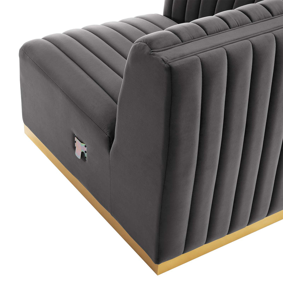 Conjure Channel Tufted Performance Velvet 4-Piece Sectional By Modway - EEI-5847 | Sectional | Modishstore - 35