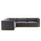 Conjure Channel Tufted Performance Velvet 4-Piece Sectional By Modway - EEI-5847 | Sectional | Modishstore - 42