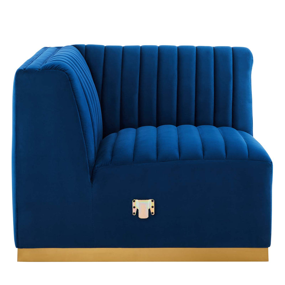 Conjure Channel Tufted Performance Velvet 4-Piece Sectional By Modway - EEI-5847 | Sectional | Modishstore - 50