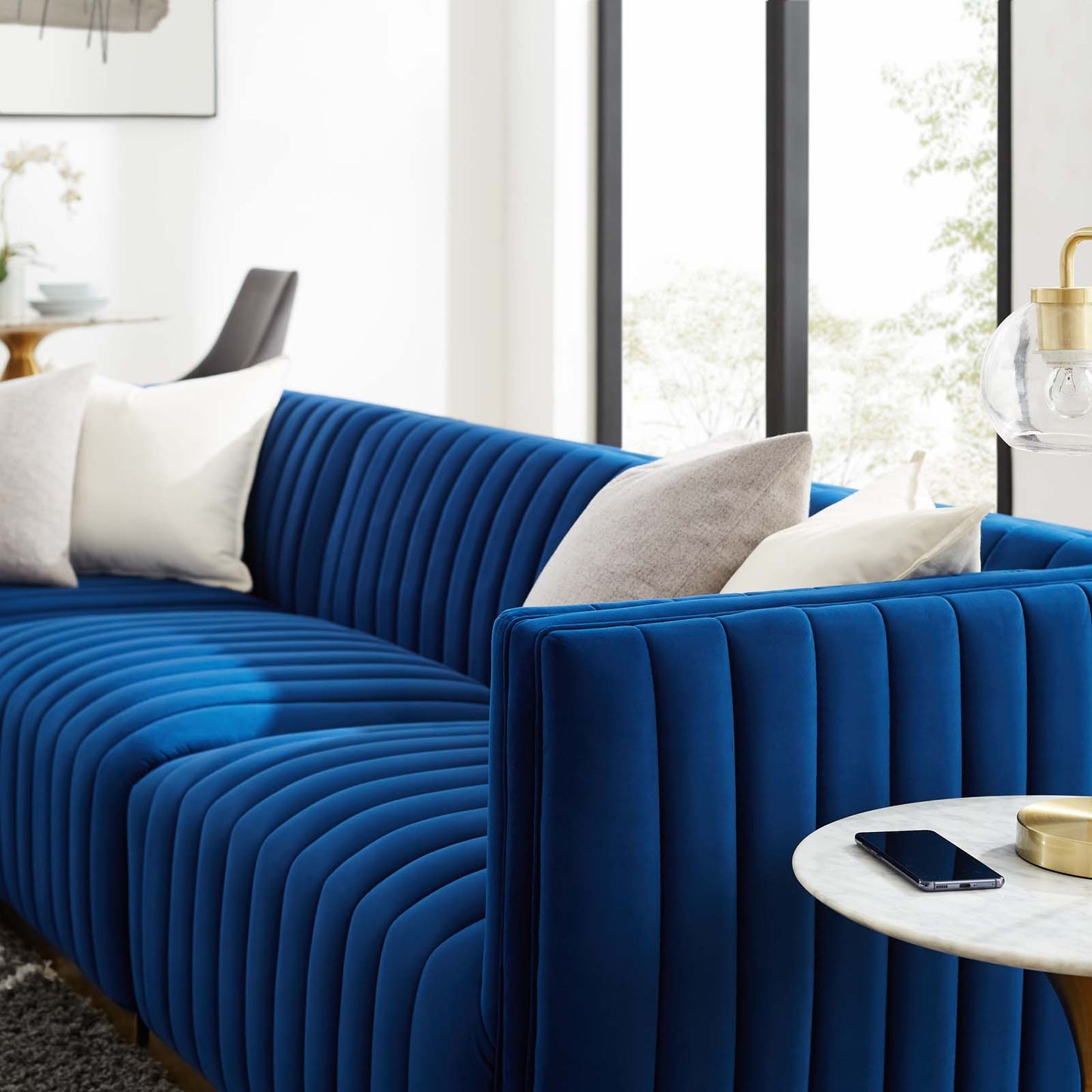 Conjure Channel Tufted Performance Velvet 4-Piece Sectional By Modway - EEI-5847 | Sectional | Modishstore - 56