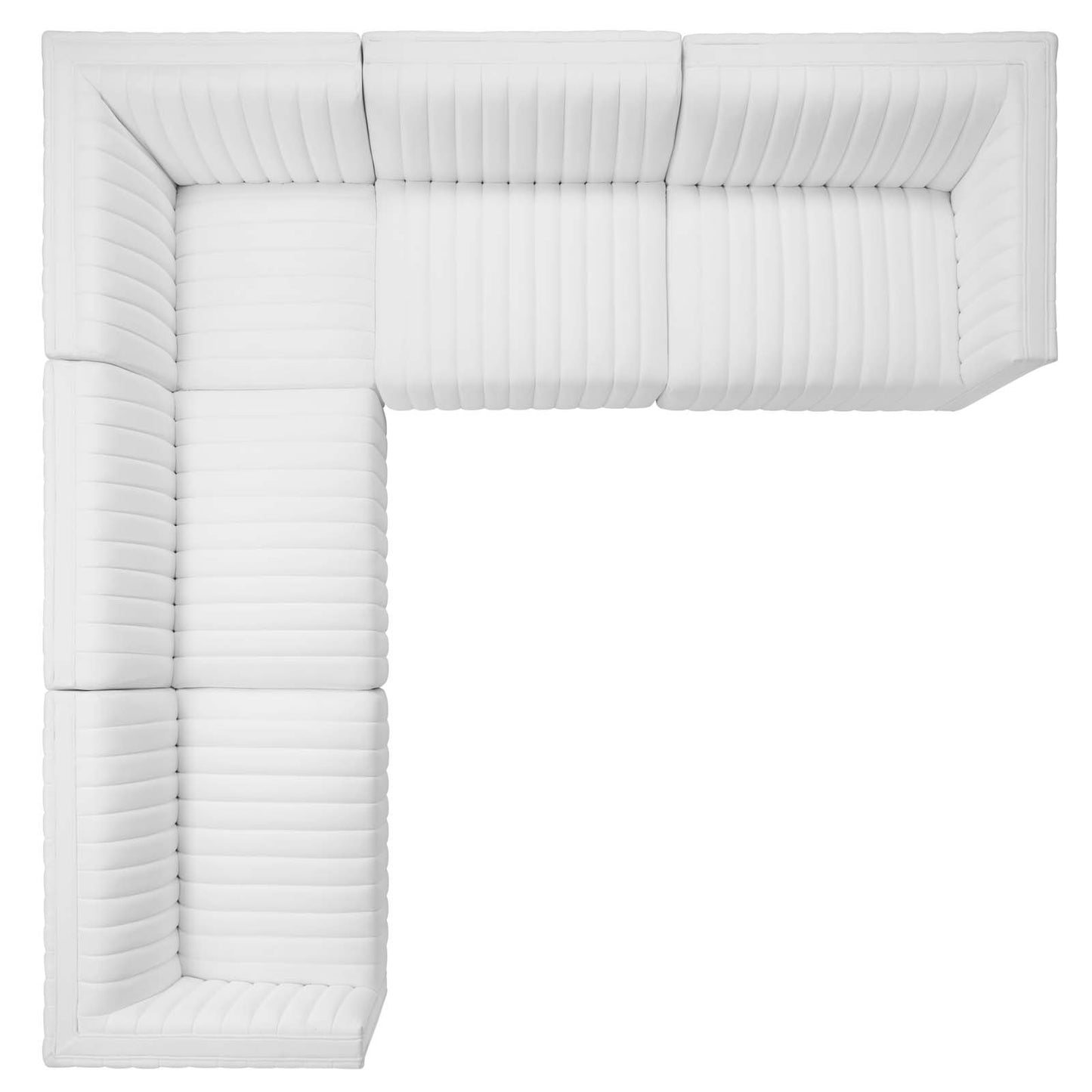 Conjure Channel Tufted Performance Velvet 5-Piece Sectional By Modway - EEI-5849 | Sectional | Modishstore - 74